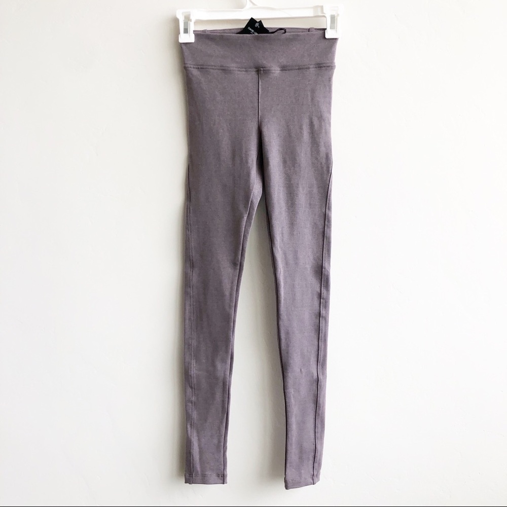 (NWT) David Lerner Pigment Dye Seamed Legging Plum